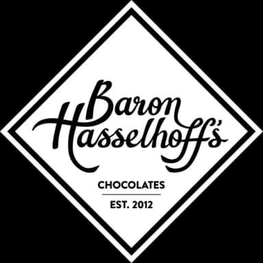Baron Hasselhoff's craft chocolate maker logo