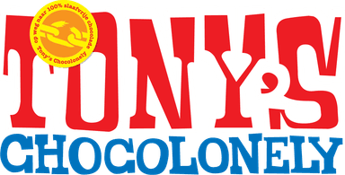 Tony's Chocolonely craft chocolate maker logo