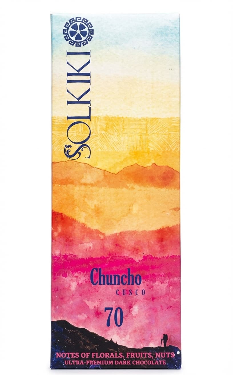 Chuncho 70% 70% dark bar packaging by SOLKIKI