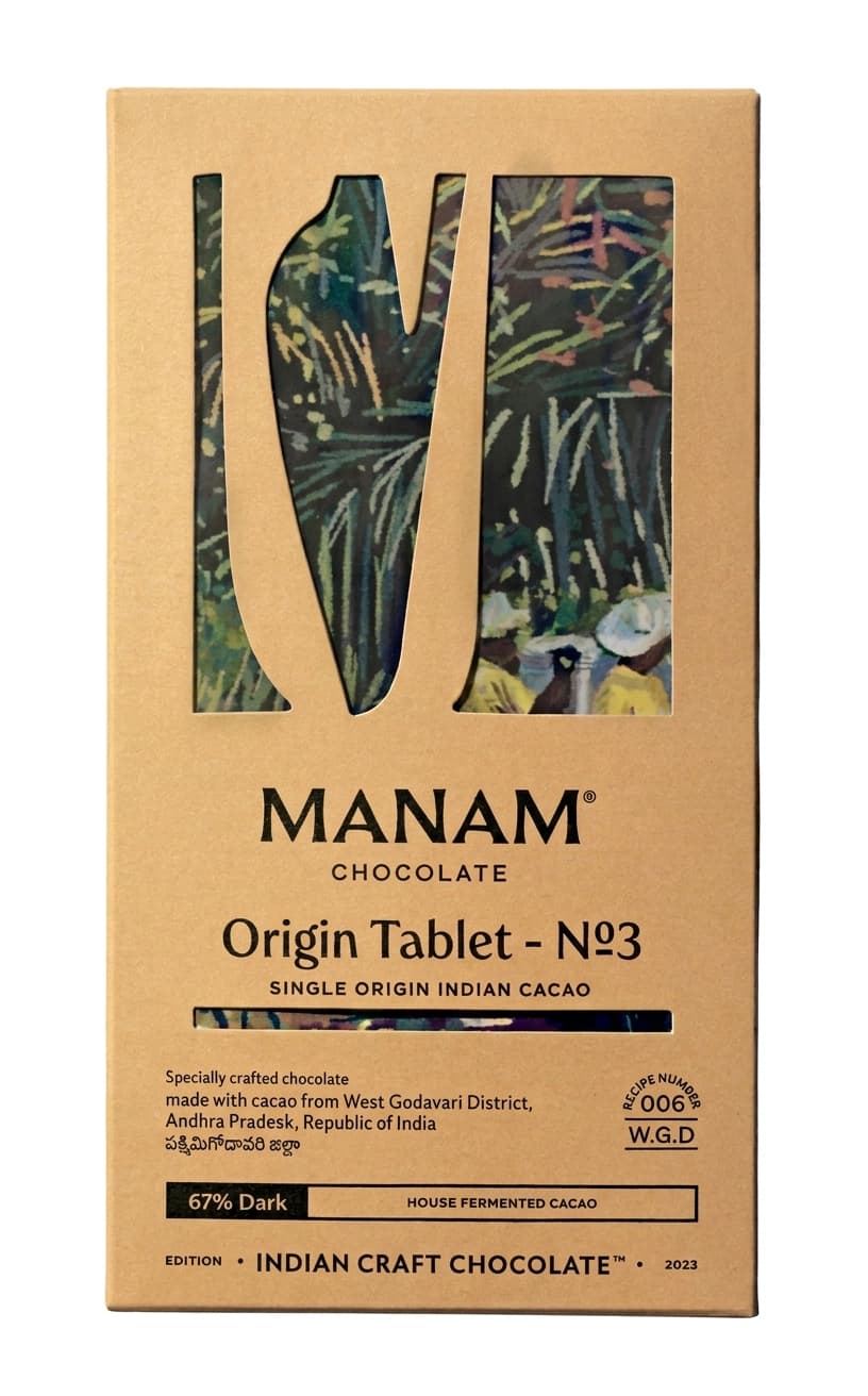 Origin Tablet - No3 67% 67% dark bar packaging by Manam