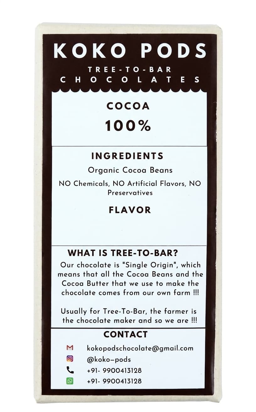 Puttur 100% 100% dark bar packaging by Kokopods