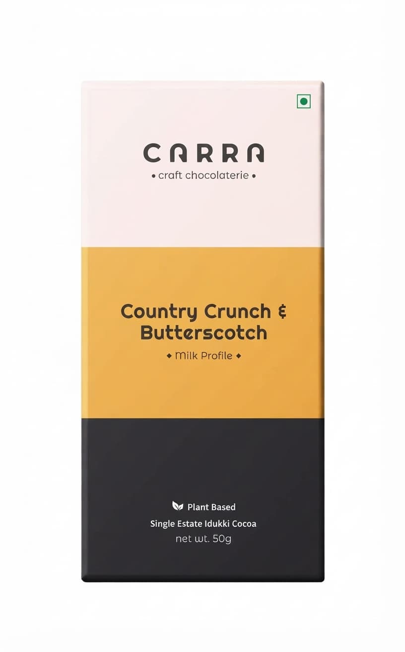 Country Crunch & Butterscotch null% milk bar packaging by Carra