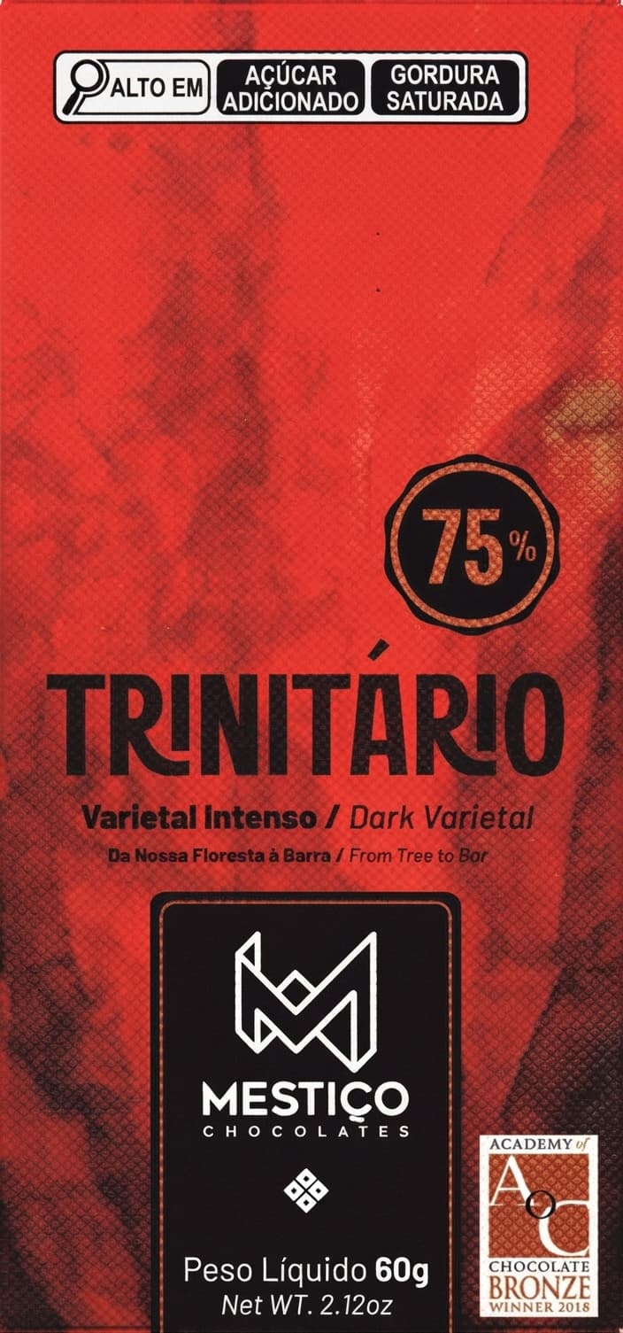 Trinitário Varietal 75% 75% dark bar packaging by Mestiço