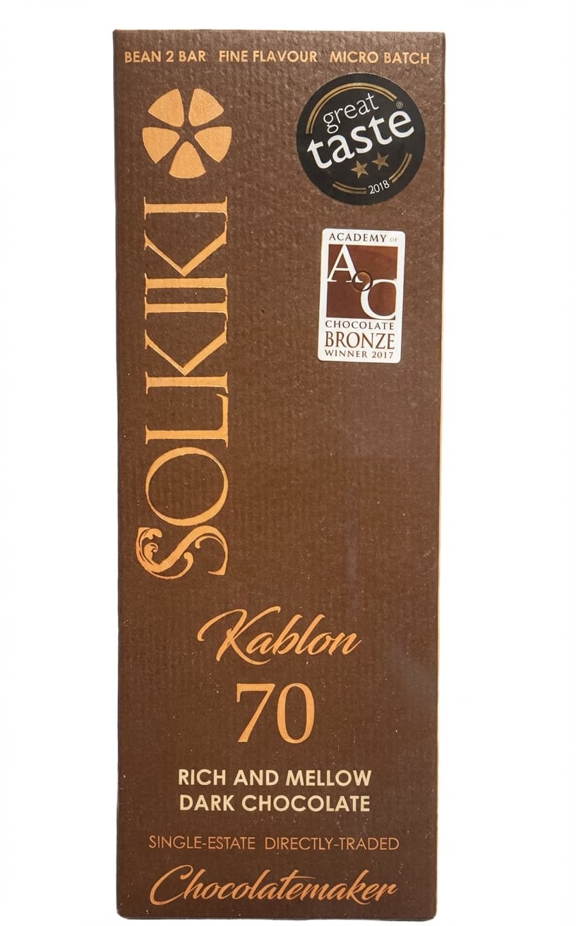 Kablon 70 70% dark bar packaging by SOLKIKI