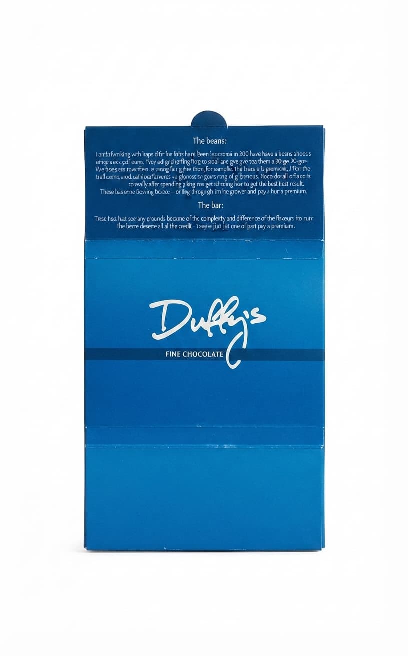 Honduras Indio Rojo 72% 72% dark bar packaging by Duffy's