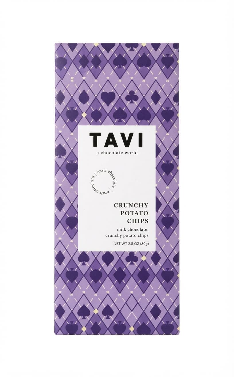 Crunchy Potato Chips null% milk bar packaging by TAVI