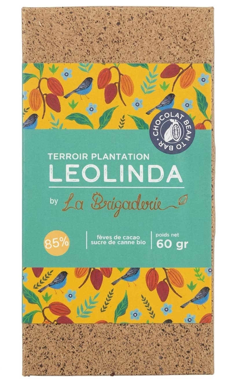Leolinda 85% 85% dark bar packaging by La Brigaderie