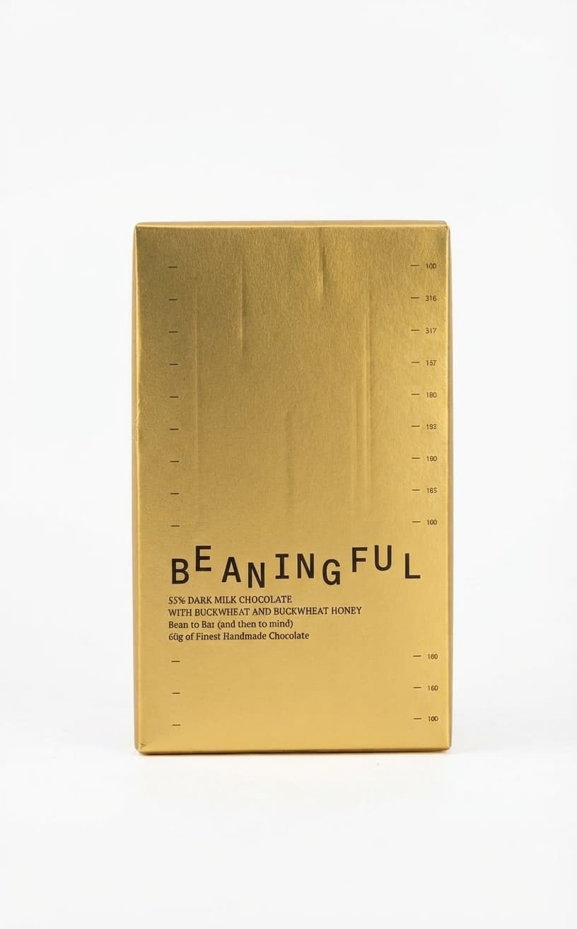 Buckwheat & Buckwheat Honey 55% 55% milk bar packaging by Beaningful