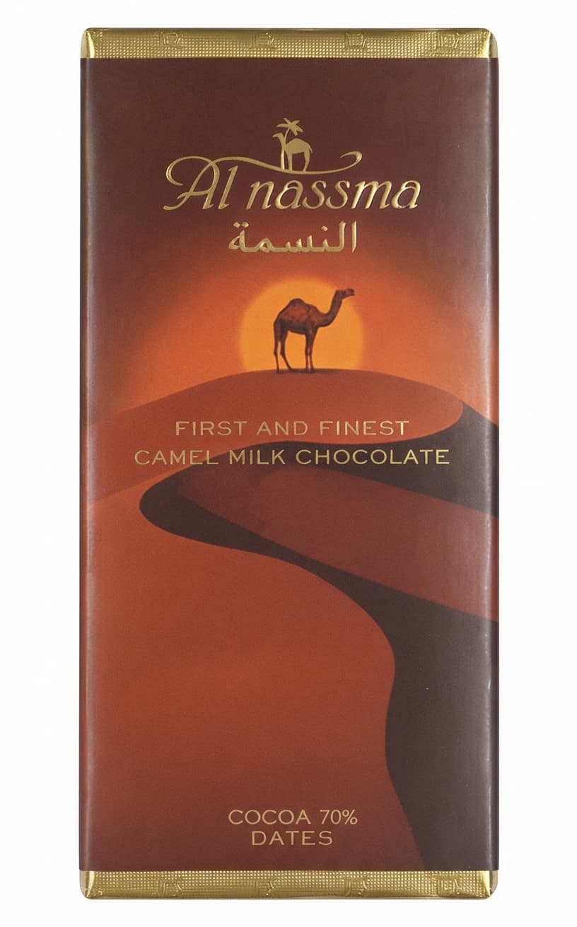Dates 70% 70% dark bar packaging by Al Nassma