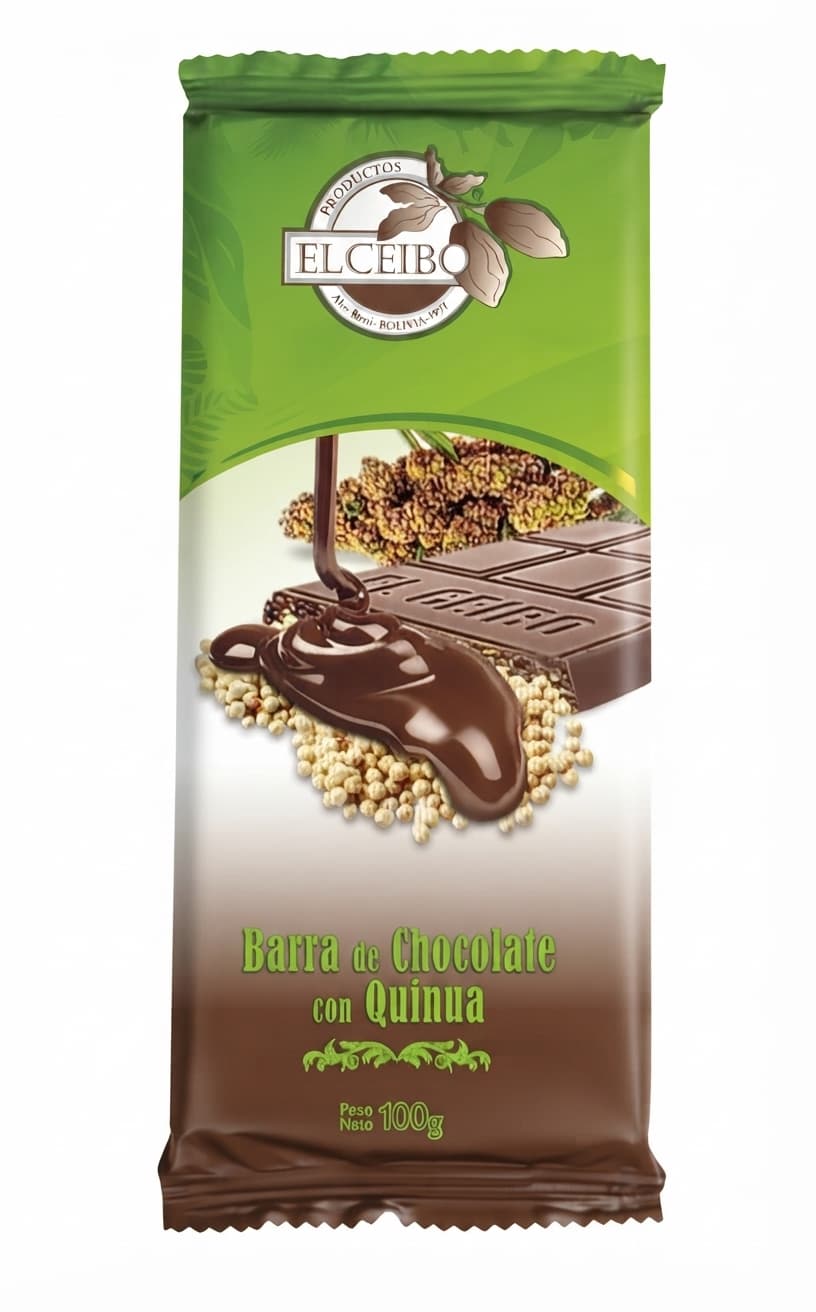 Quinua milk bar packaging by El Ceibo