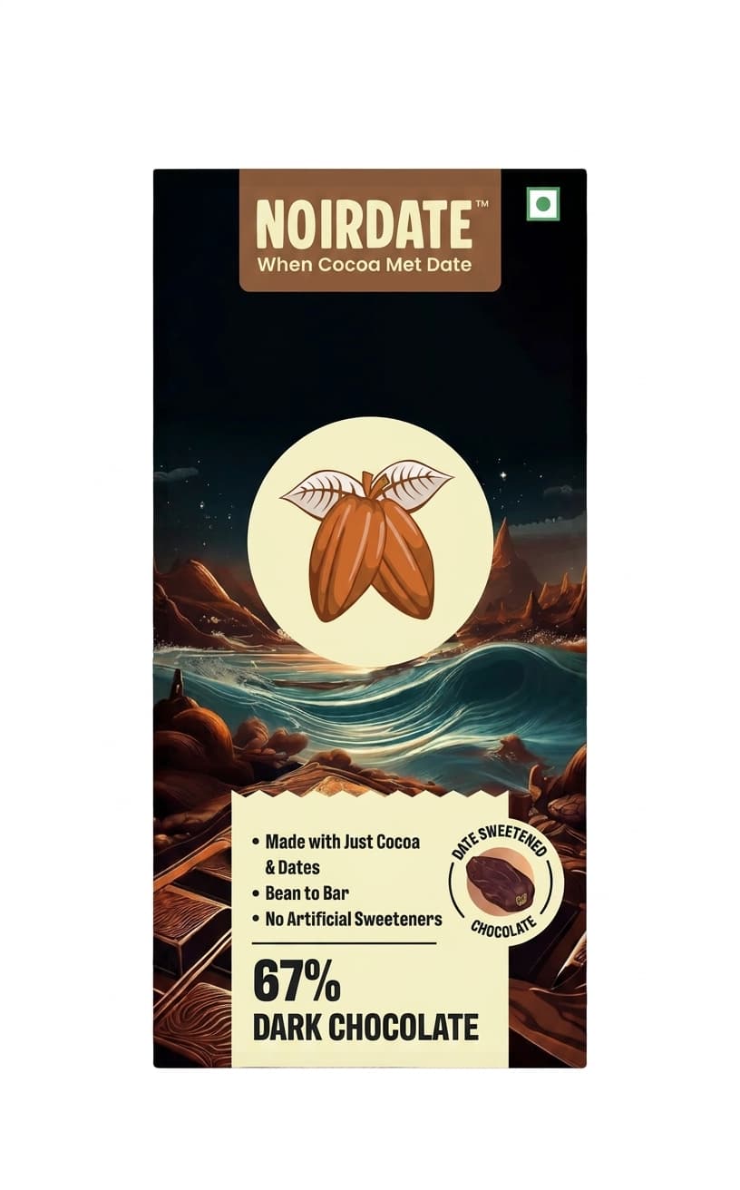 Idukki Dark 67% 67% dark bar packaging by Noirdate