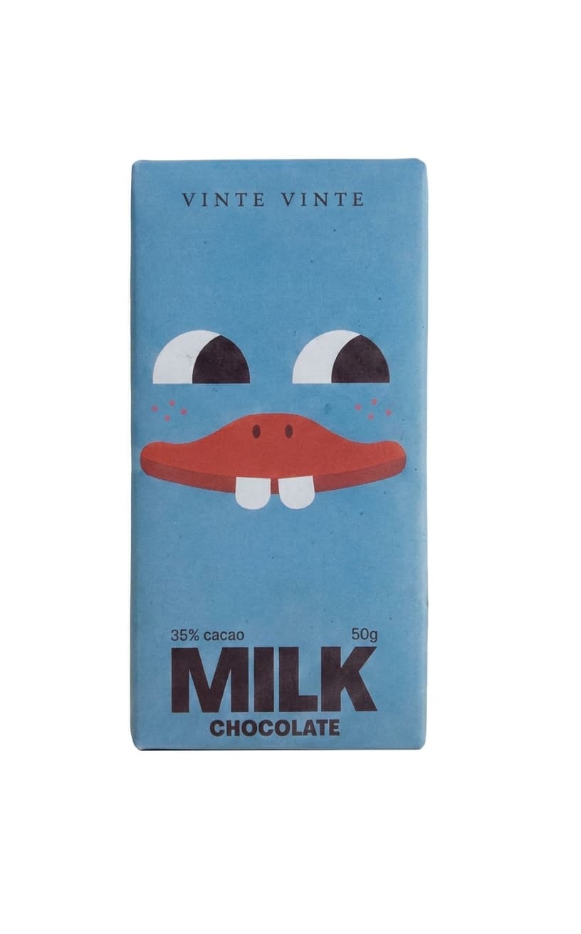 Milk 35% Duck Faces Classic 35% milk bar packaging by Vinte Vinte