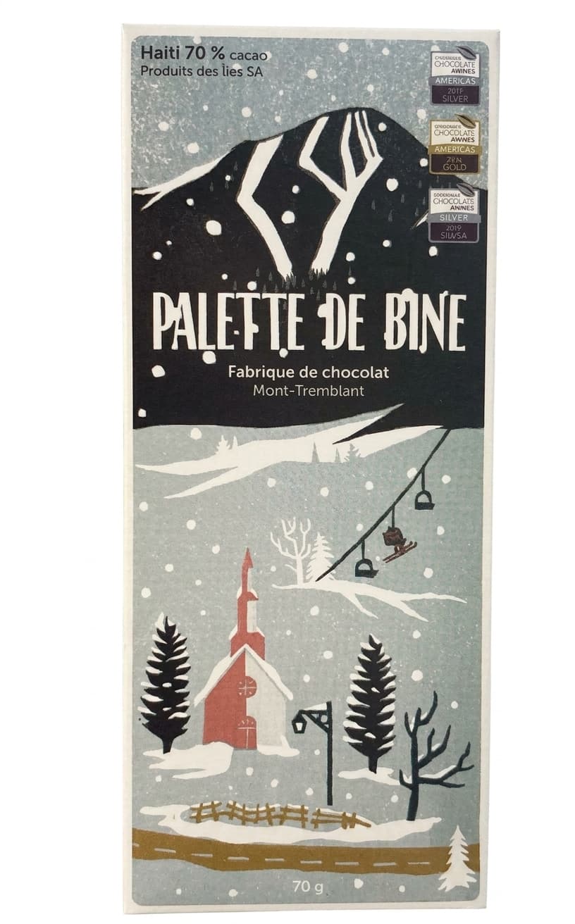Haïti 70% 70% dark bar packaging by Palette de Bine
