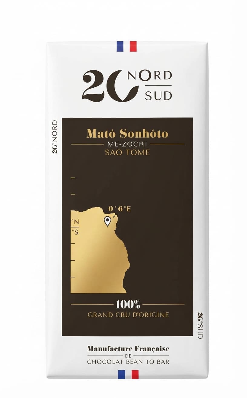 Matô Sonhôto 100% dark bar packaging by 20nord20sud