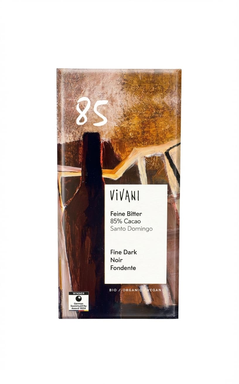 Fine Dark 85% Cacao 85% dark bar packaging by undefined