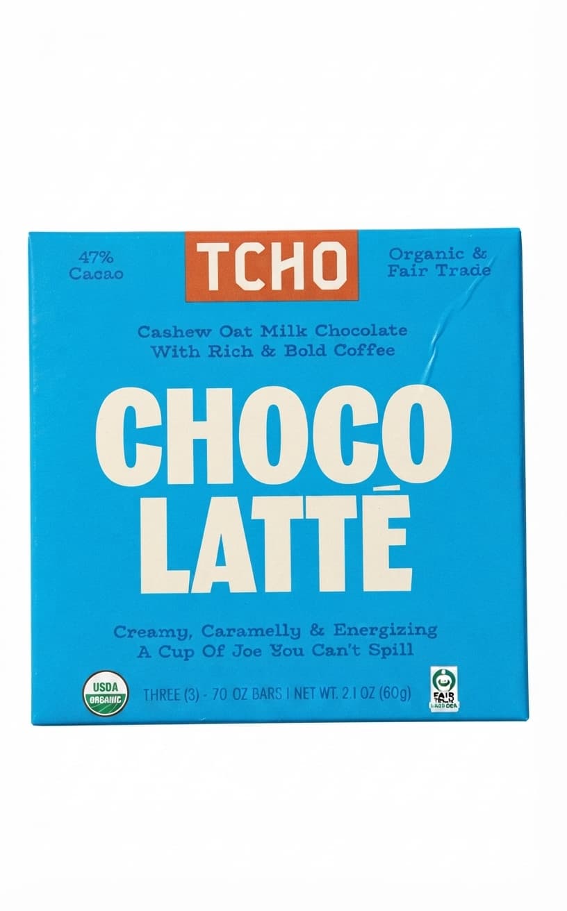 Choco Latte 47% milk bar packaging by TCHO