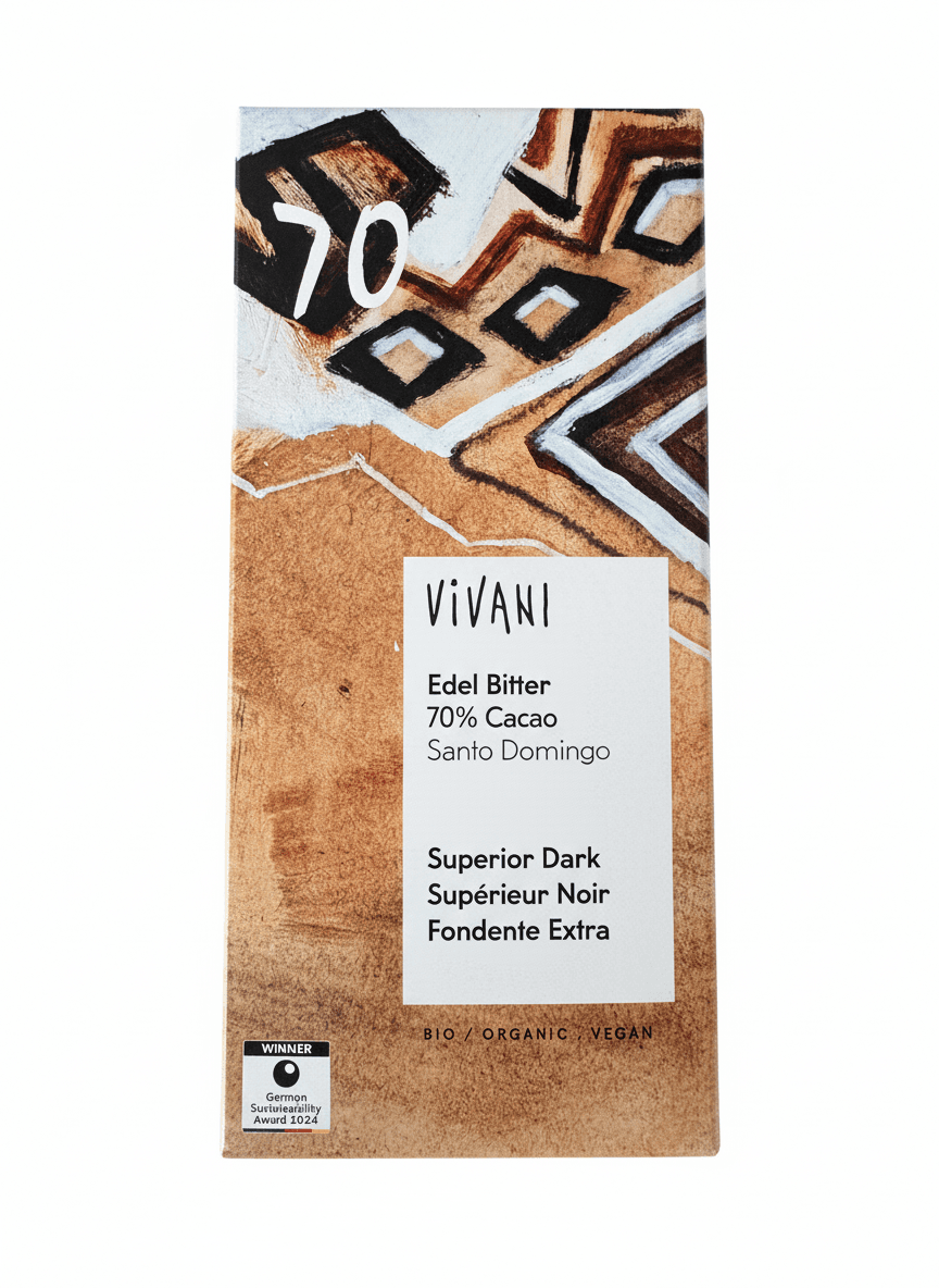 Edel Bitter Superior Dark 70% dark bar packaging by undefined