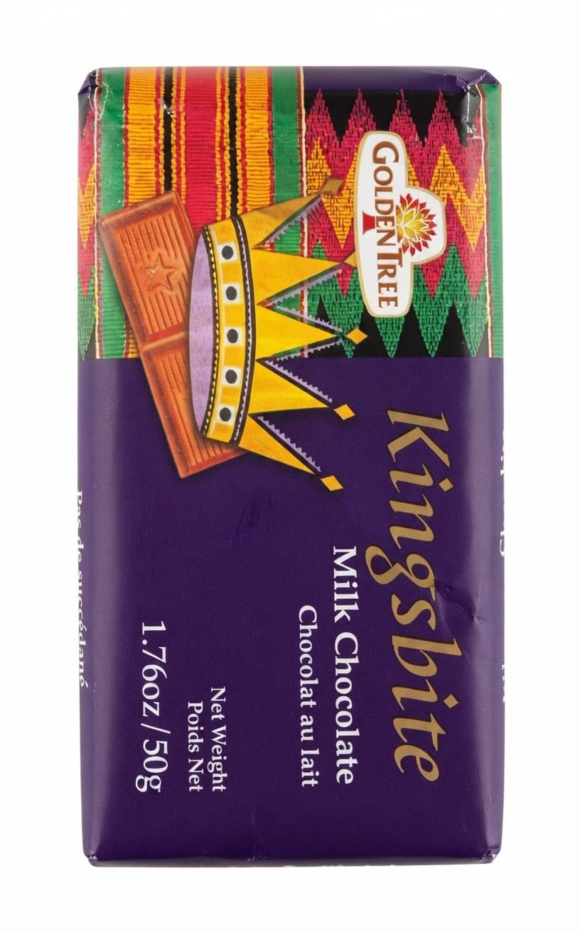 Kingsbite 35% milk bar packaging by Golden Tree