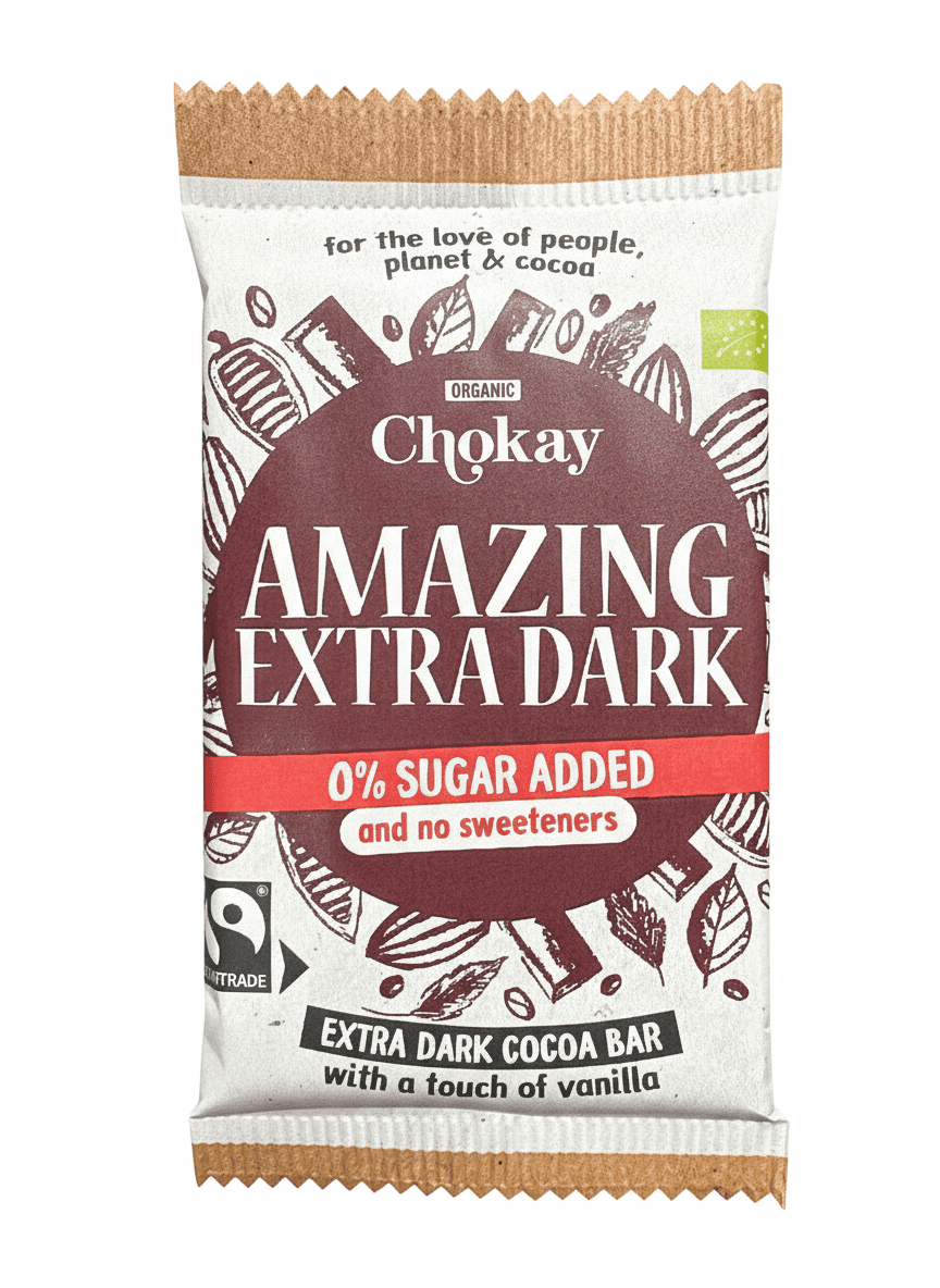 Amazing Extra Dark 65% dark bar packaging by undefined