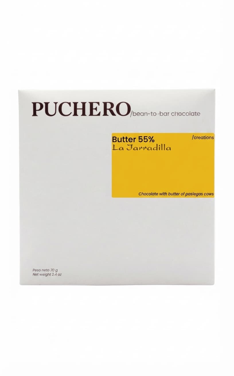 Butter 55% 55% milk bar packaging by Puchero