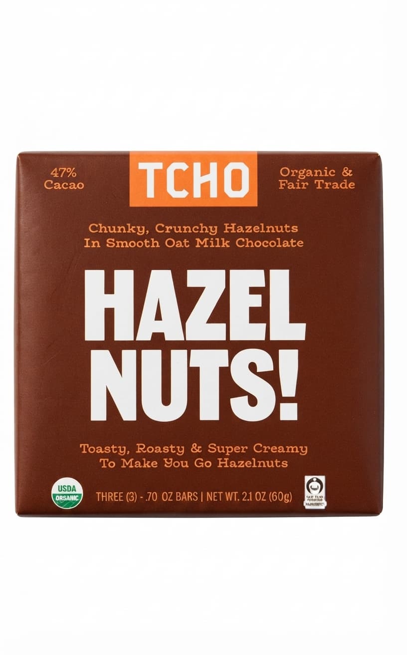 Hazel Nuts! 47% milk bar packaging by TCHO