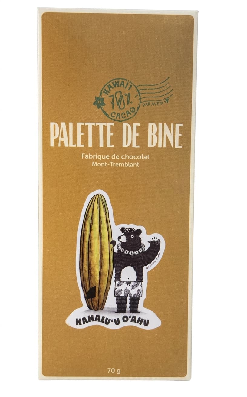 Kahalu'u O'ahu 70% 70% dark bar packaging by Palette de Bine