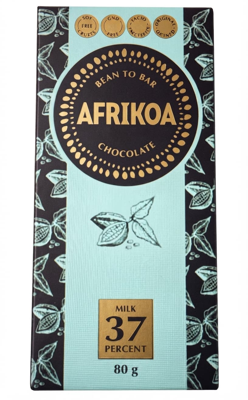 Milk 37% 37% milk bar packaging by Afrikoa