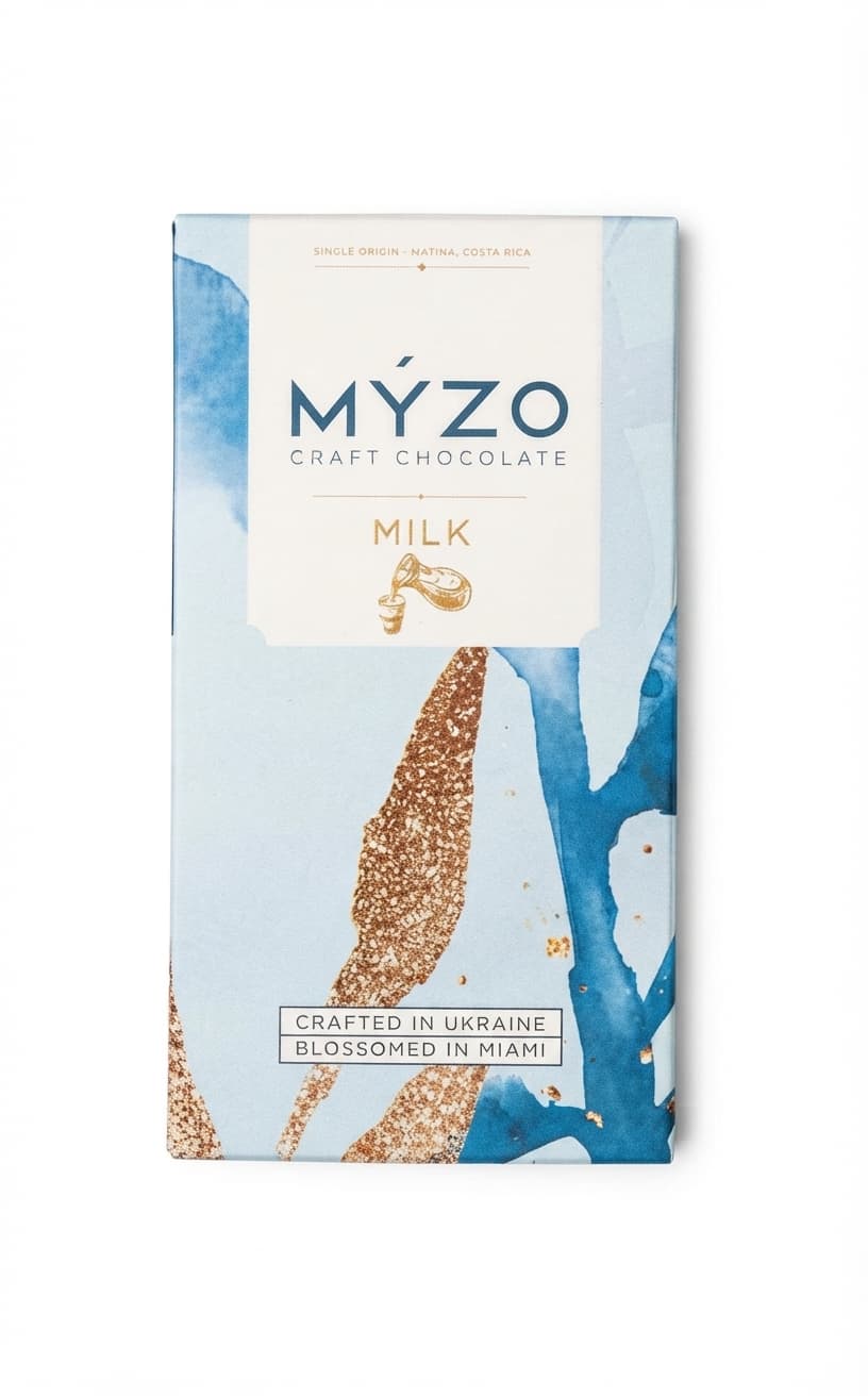 Matina Costa Rica Milk 48% 48% milk bar packaging by Myzo Chocolate