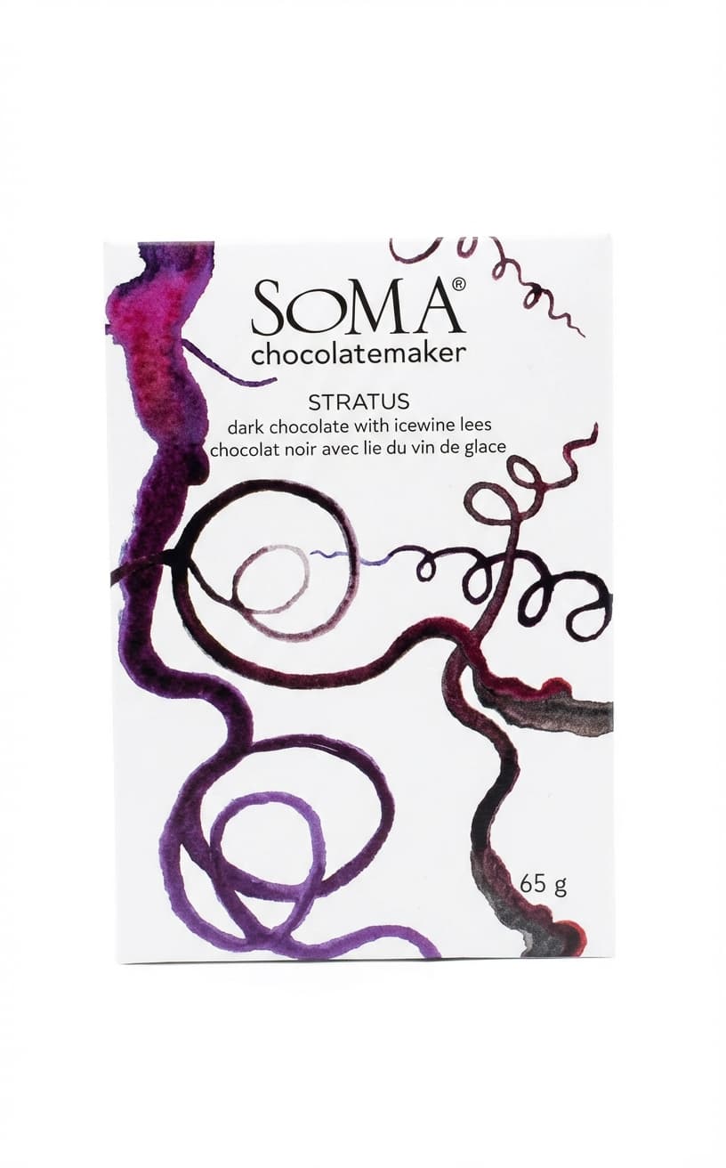 Stratus 70% dark bar packaging by SOMA