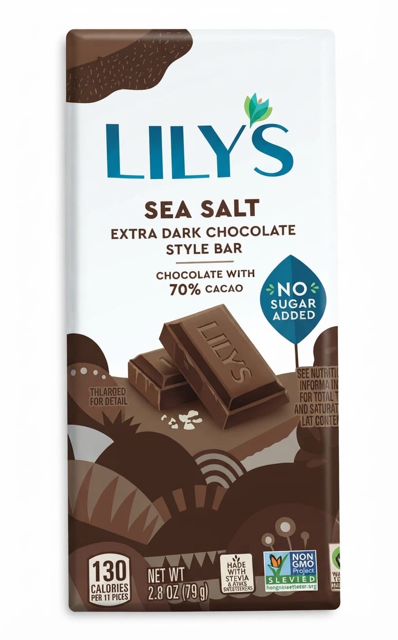 Lily's Sea Salt 70%, Sugar Free 70 %