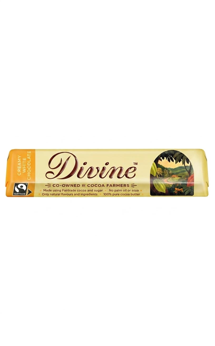 White 26% 26% white bar packaging by Divine