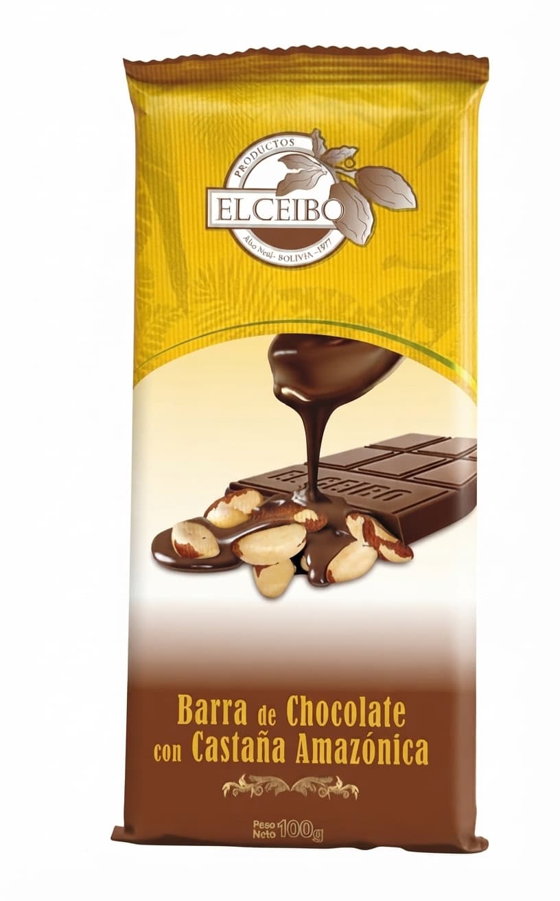 Castaña Amazónica dark bar packaging by El Ceibo