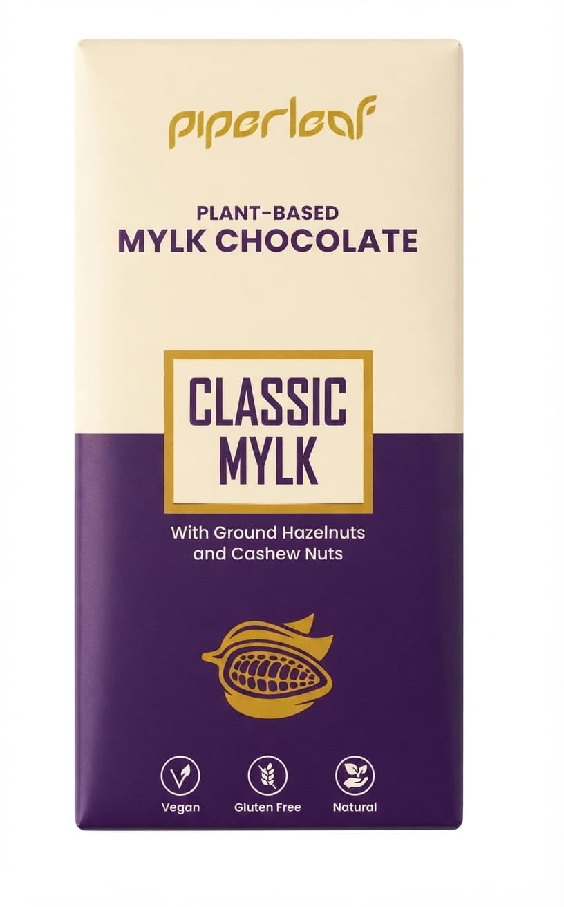 Classic Vegan Mylk null% milk bar packaging by Piperleaf