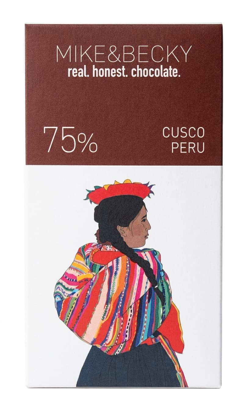 Cusco 75% 75% dark bar packaging by MIKE&BECKY