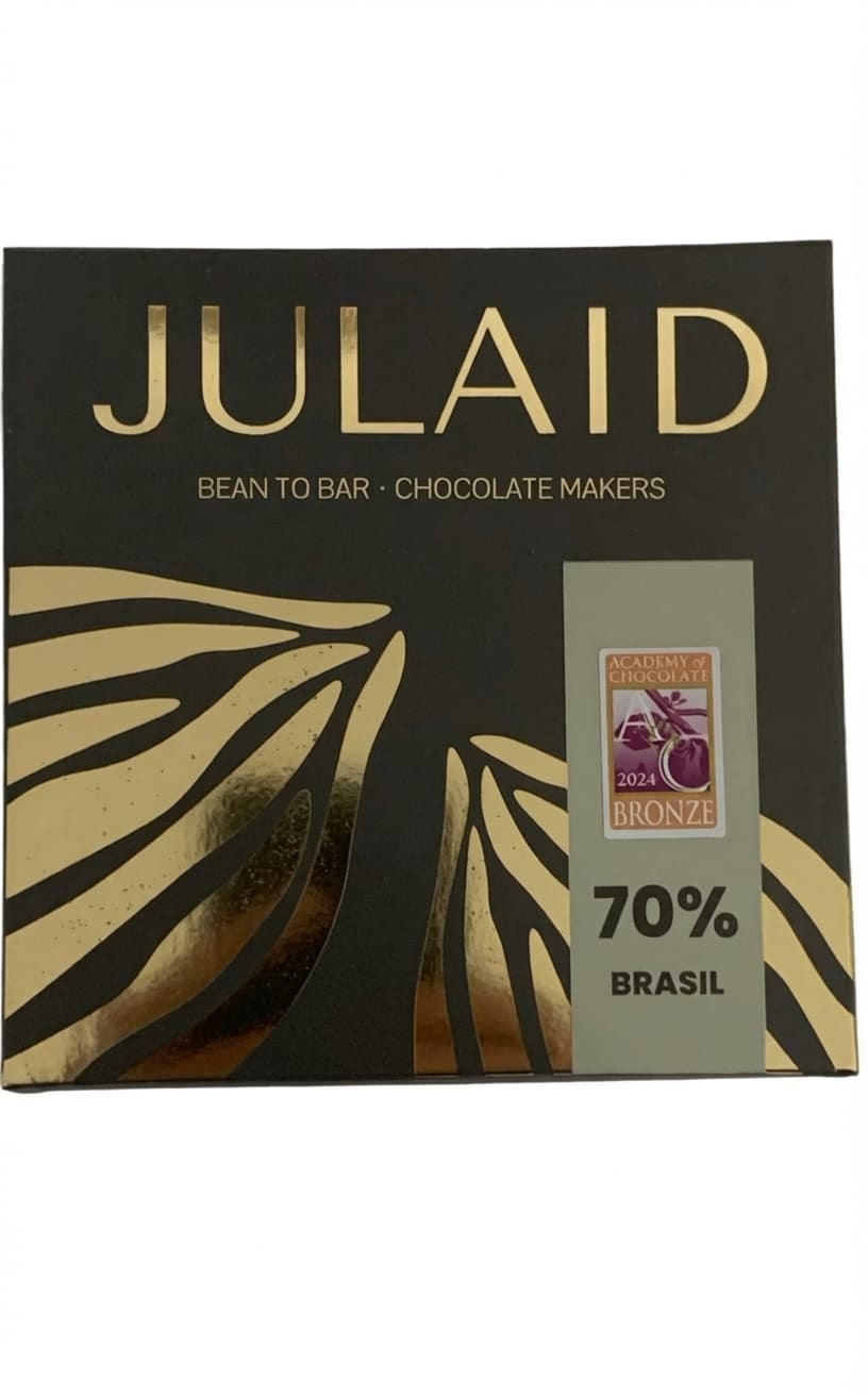 70% Brasil 70% dark bar packaging by JULAID
