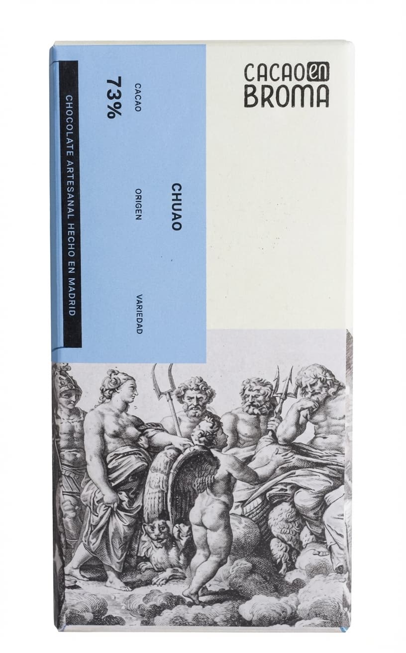 Chuao 73% 73% dark bar packaging by Cacao en Broma