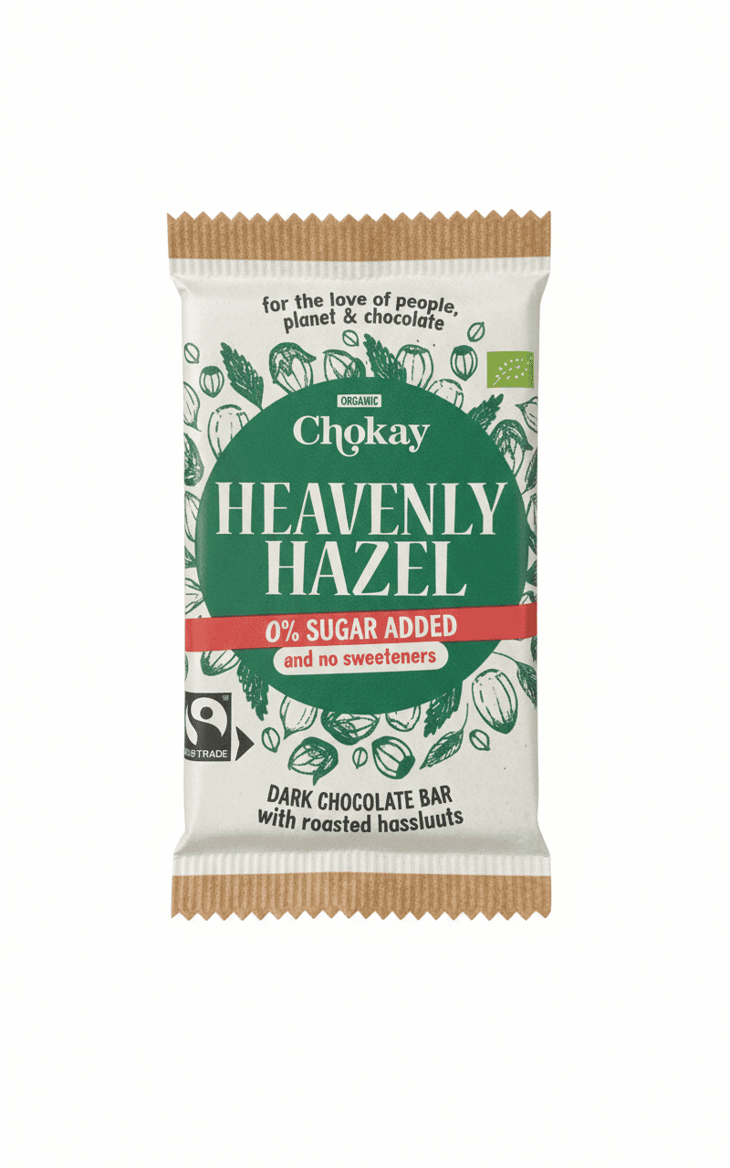Heavenly Hazel 54% dark bar packaging by undefined