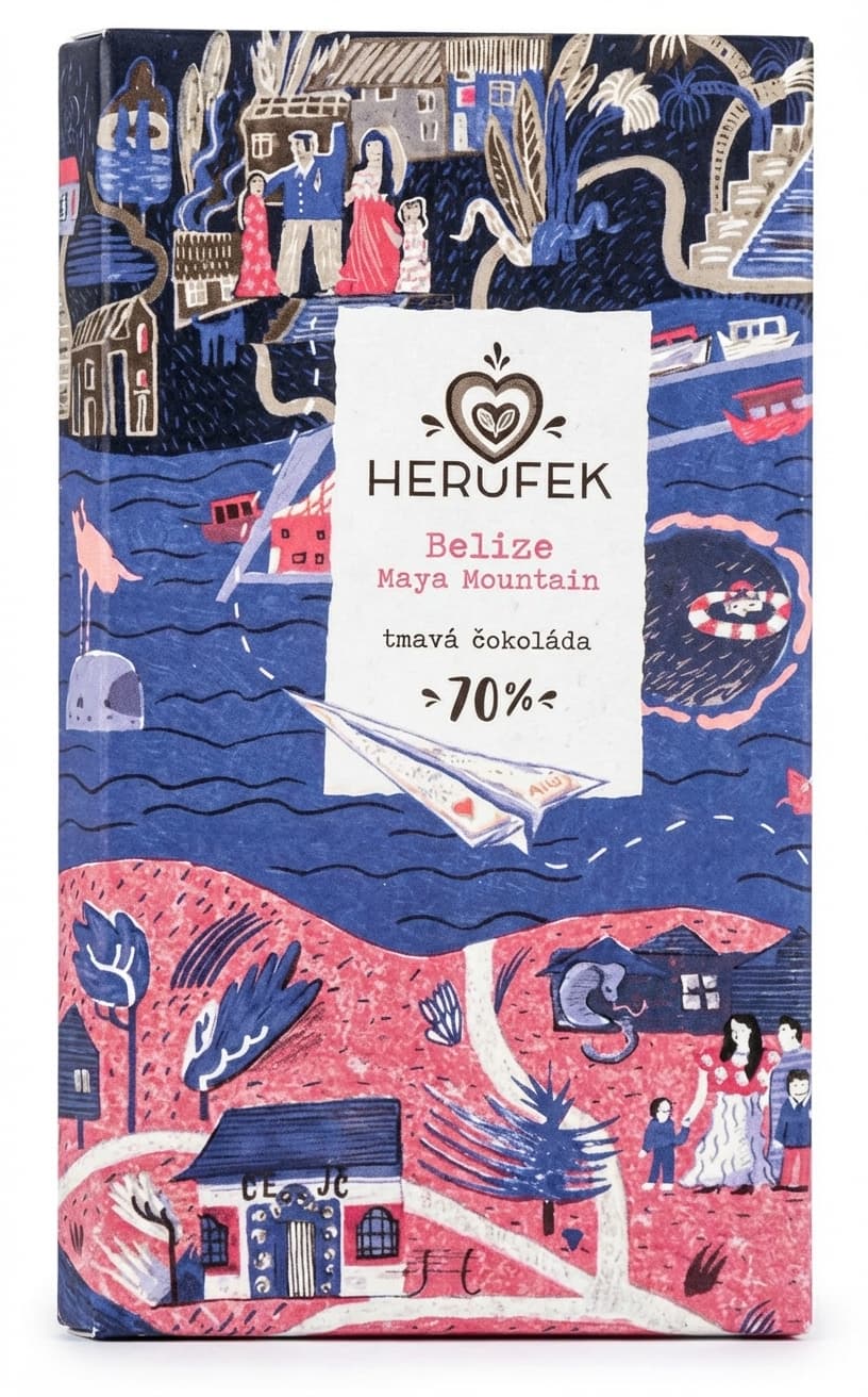 Belize Maya Mountain 70% 70% dark bar packaging by Herufek
