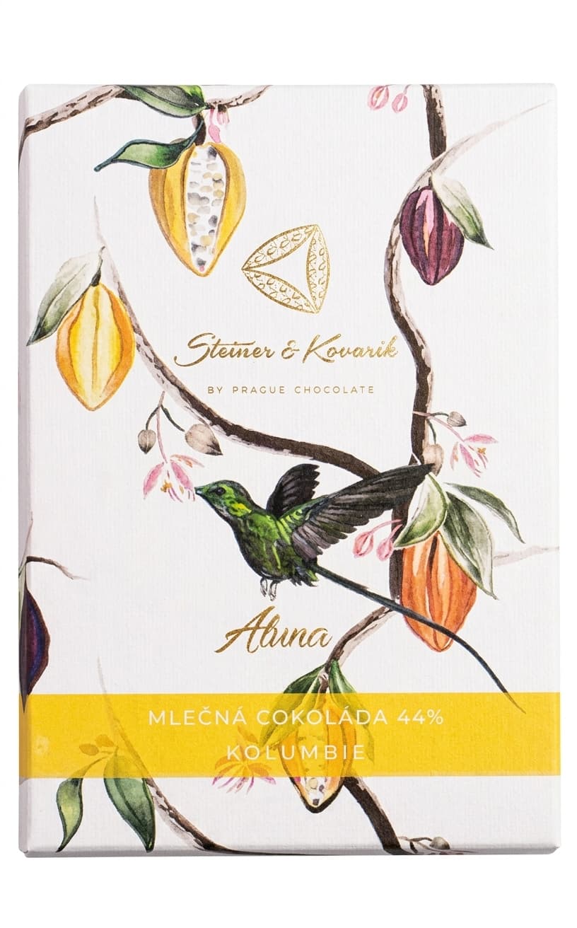 Aluna Organic Milk 44% 44% milk bar packaging by Steiner & Kovarik
