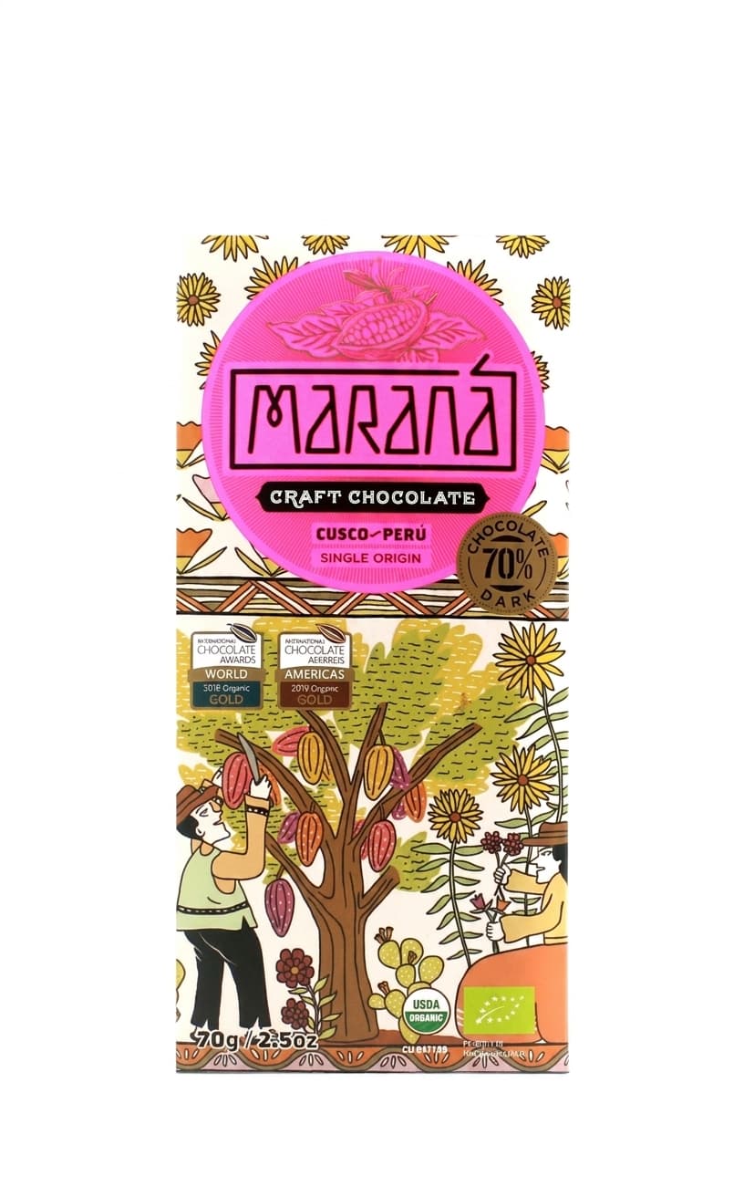 Cusco 70% 70% milk bar packaging by Maraná
