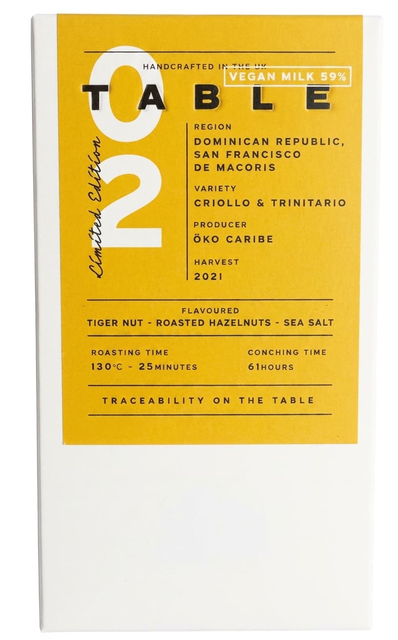 No. 2 Vegan Milk 59% 59% milk bar packaging by Table