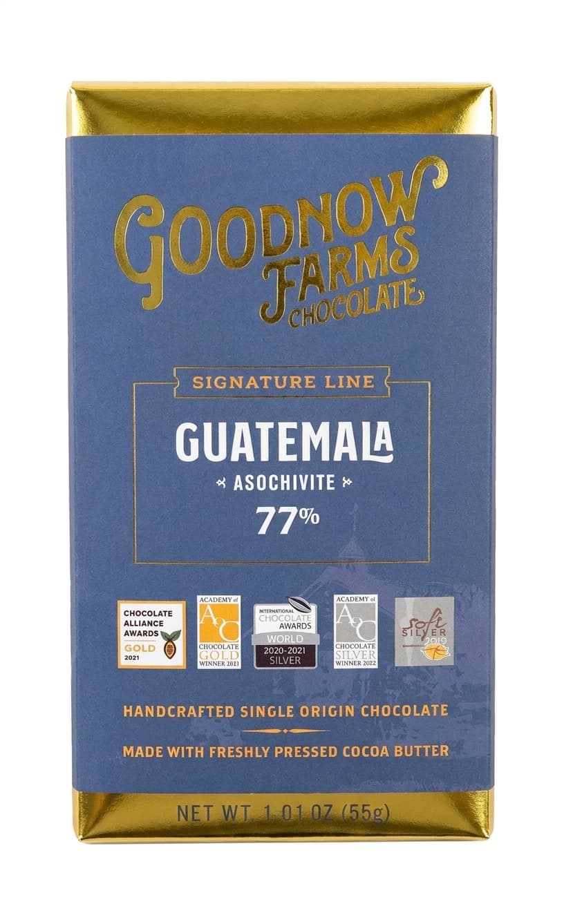Asochivite Guatemala 77% 77% dark bar packaging by Goodnow Farms