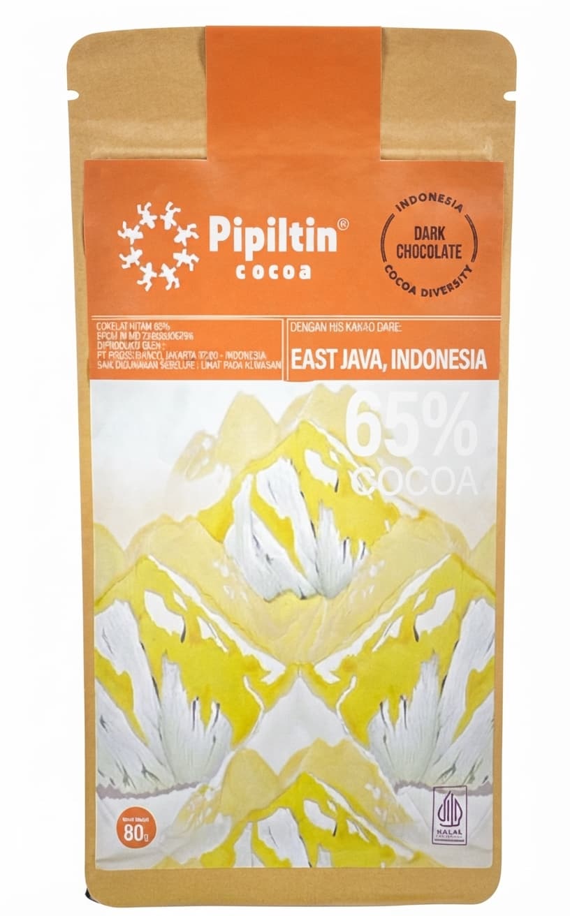 East Java 65% 65% dark bar packaging by Pipiltin