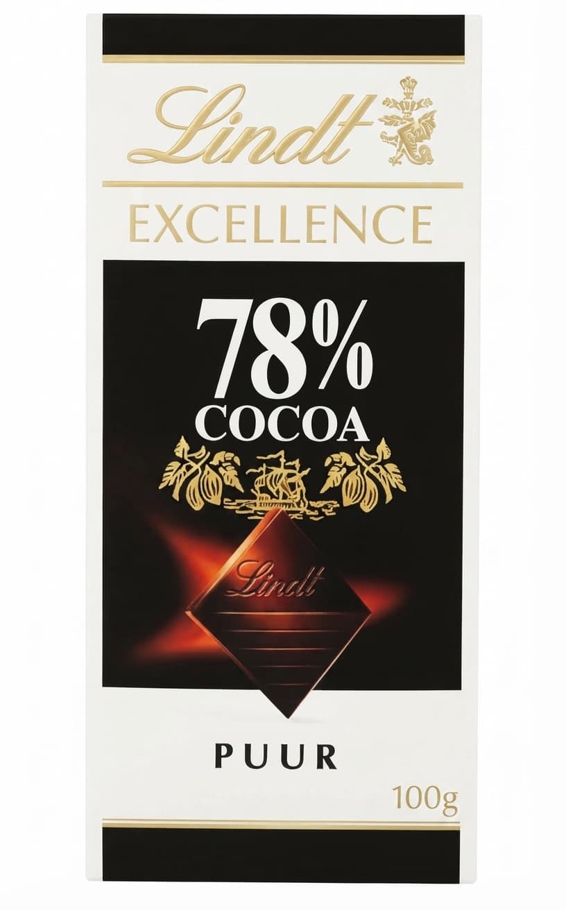 Excellence 78% 78% dark bar packaging by Lindt