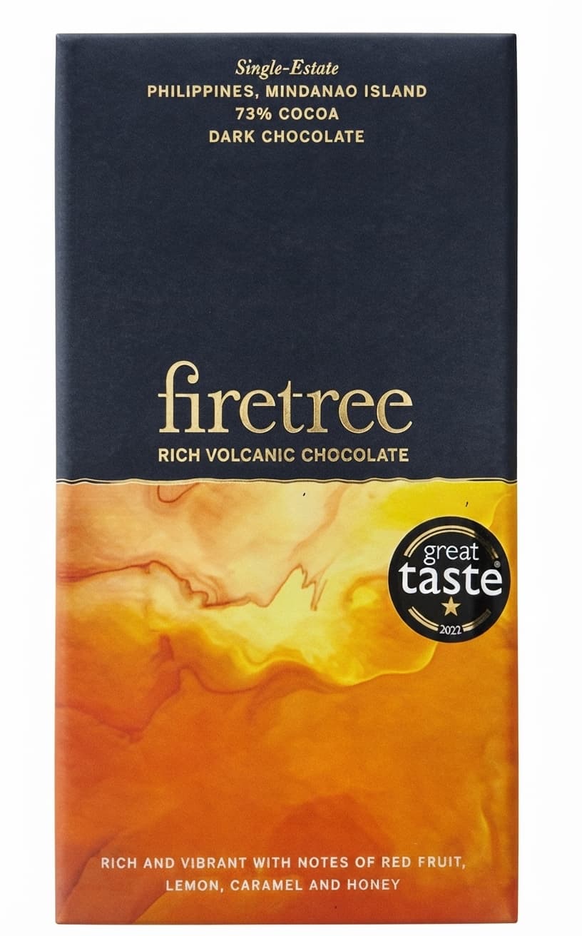 Philippines 73% 73% dark bar packaging by firetree