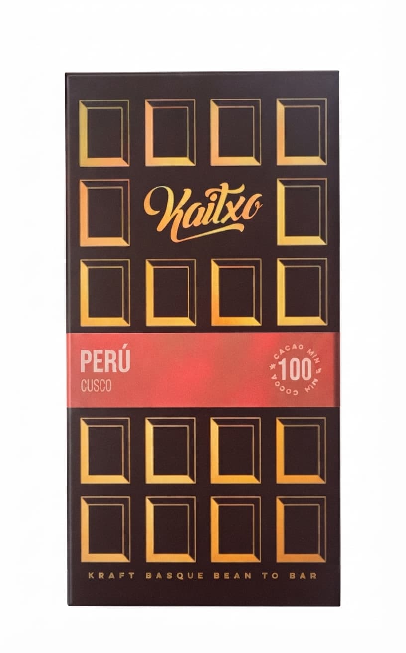 Perú Cusco 100% 100% dark bar packaging by Kaitxo
