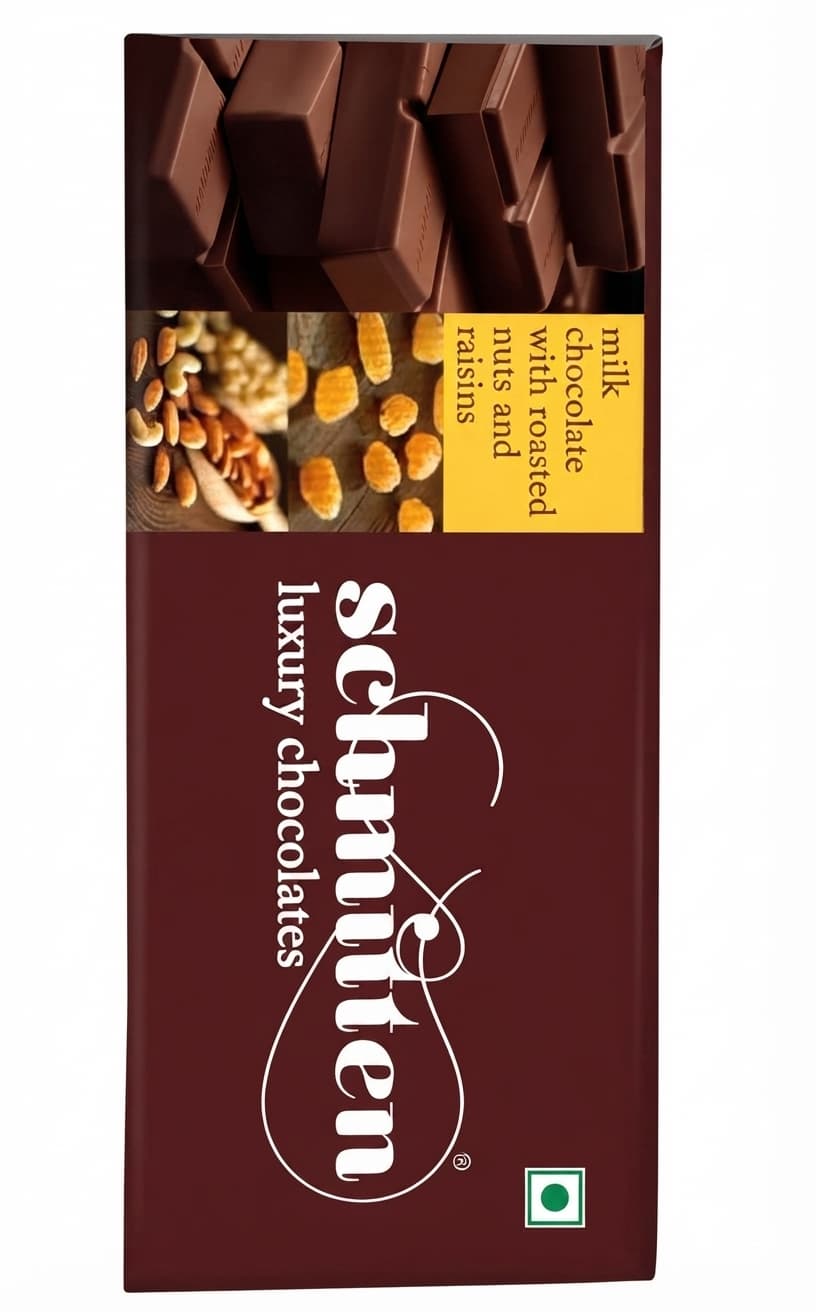 Milk Roasted Nuts and Raisins milk bar packaging by Schmitten