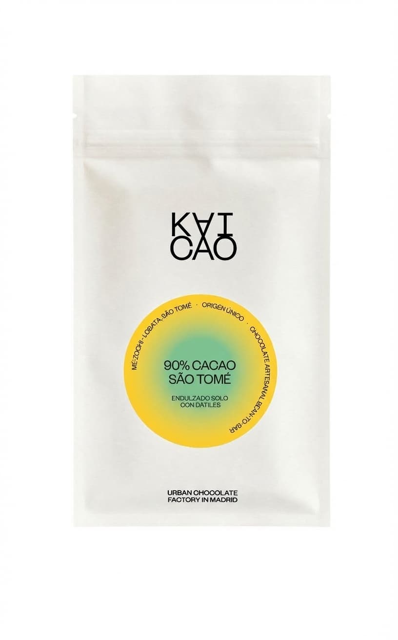 90% Cacao São Tomé 90% dark bar packaging by KAICAO