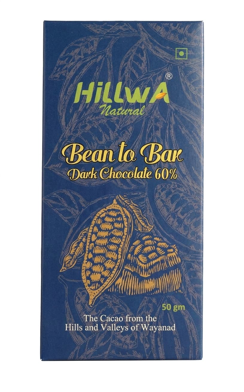 Wayanad 60% 60% dark bar packaging by Hillwa Natural