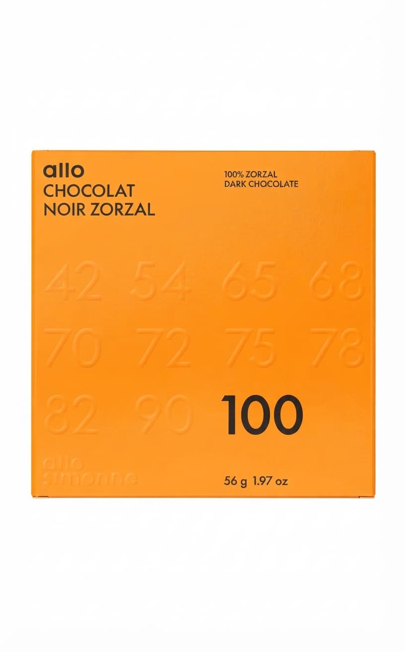 Zorzal Dominican Republic 100% 100% dark bar packaging by Allo Simonne